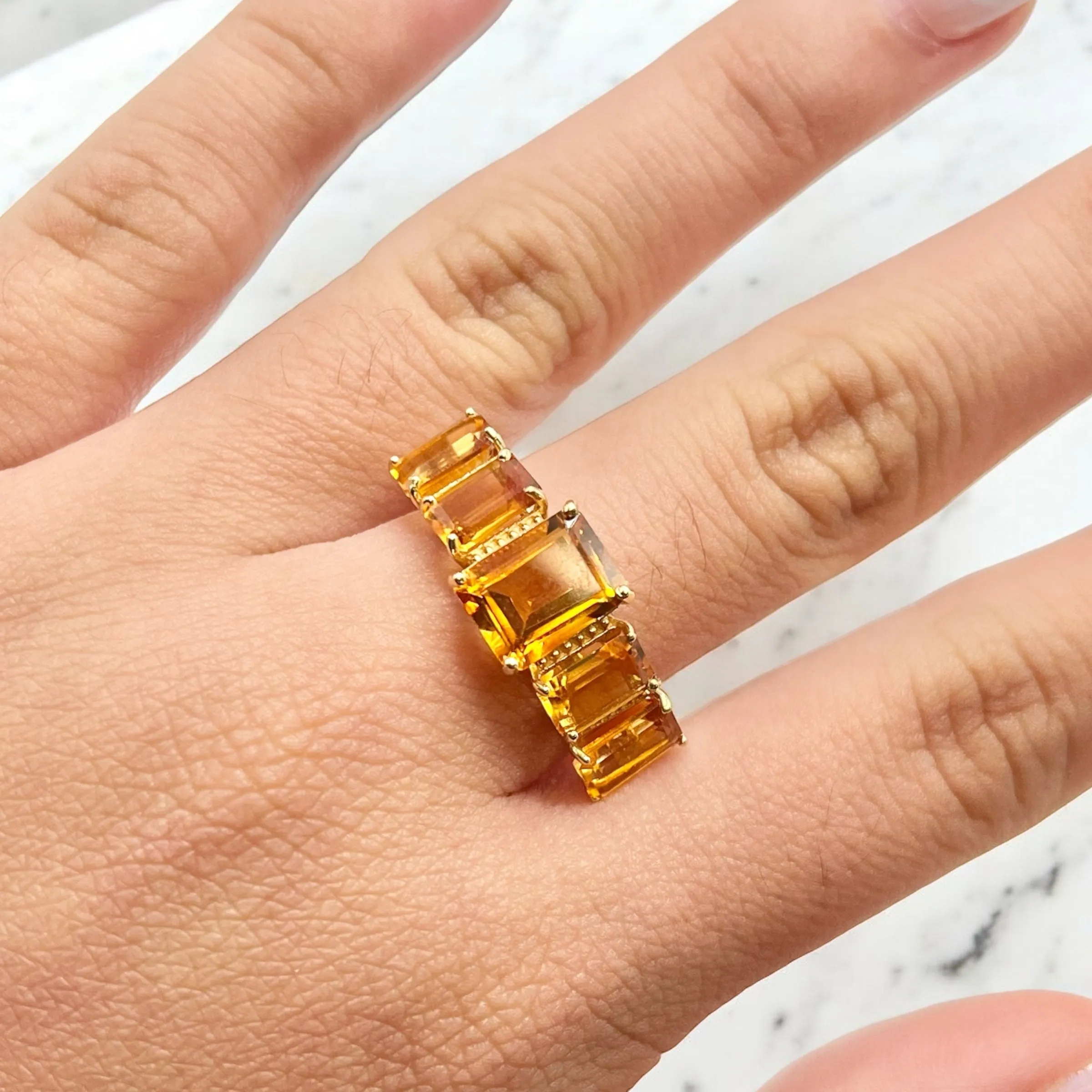 NATURAL CITRINE RING