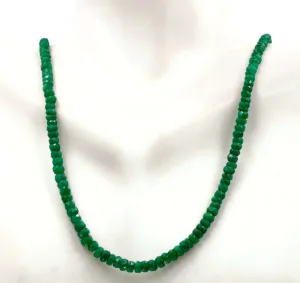 Natural Emerald Necklace Green Emerald Necklace Emerald Beads Green Gemstone beads Emerald stone beads SKU:6142172