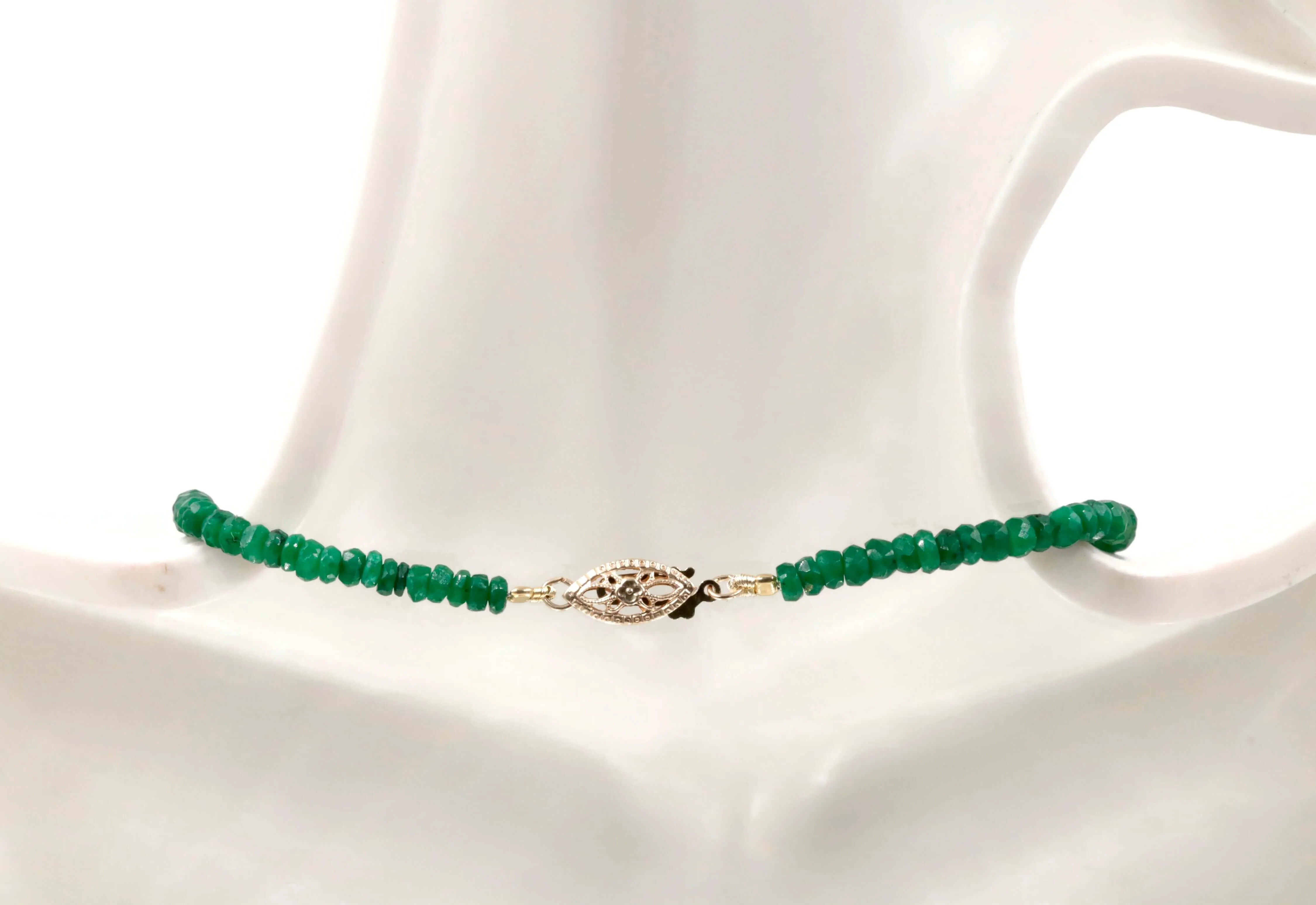 Natural Emerald Necklace Green Emerald Necklace Emerald Beads Green Gemstone beads Emerald stone beads SKU:6142172