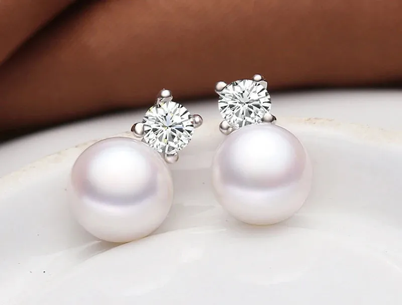 Natural Freshwater Pearl Earrings - Perfect for Brides, Weddings, and Bridesmaids