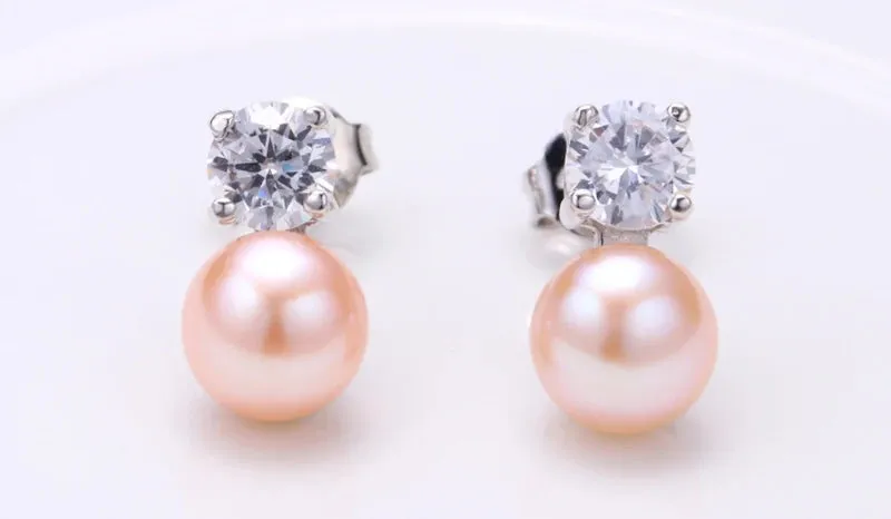 Natural Freshwater Pearl Earrings - Perfect for Brides, Weddings, and Bridesmaids