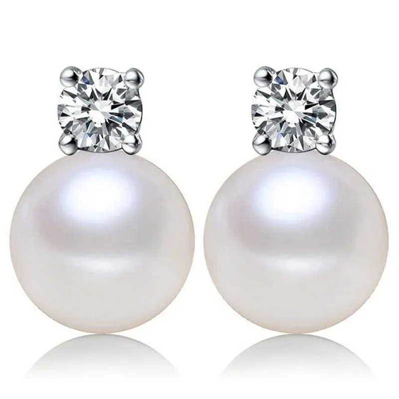 Natural Freshwater Pearl Earrings - Perfect for Brides, Weddings, and Bridesmaids