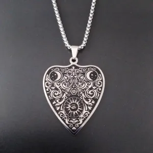 Ouija Necklace Silver Planchette