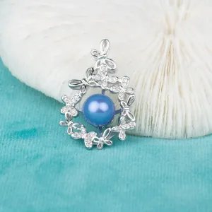 P010707 DIY 7-9mm Natural Freshwater pearl pendant accessory 925 sterling silver engagement jewelry necklace for women