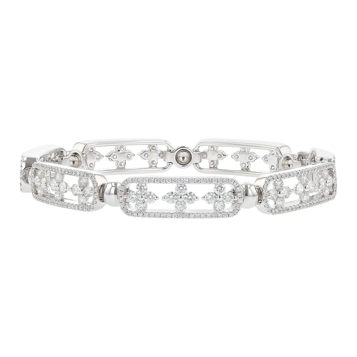 Precious Pastel Diamond Link Bracelet