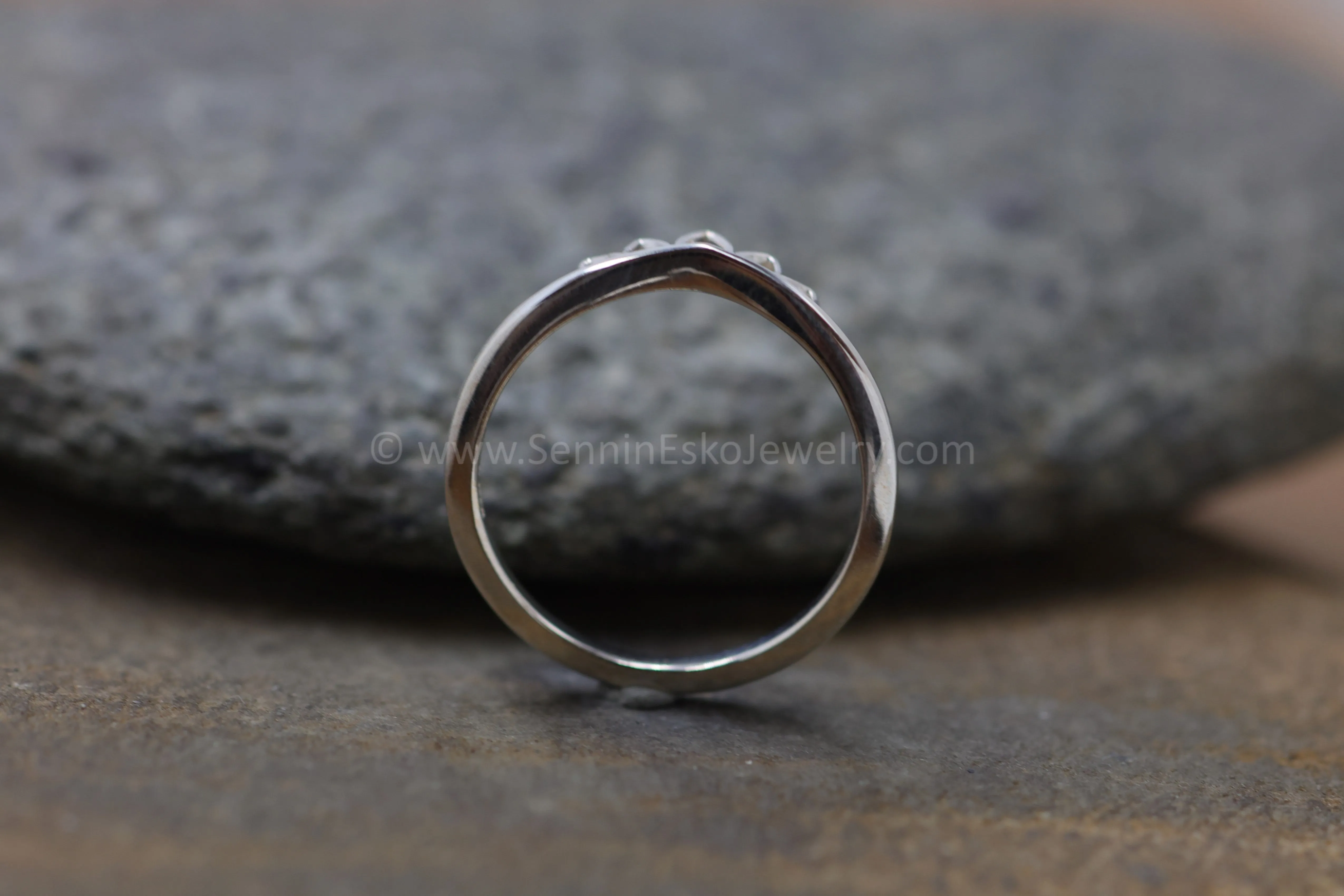 READY TO SHIP Silver Simple Crown Inspired Ring, Size 7