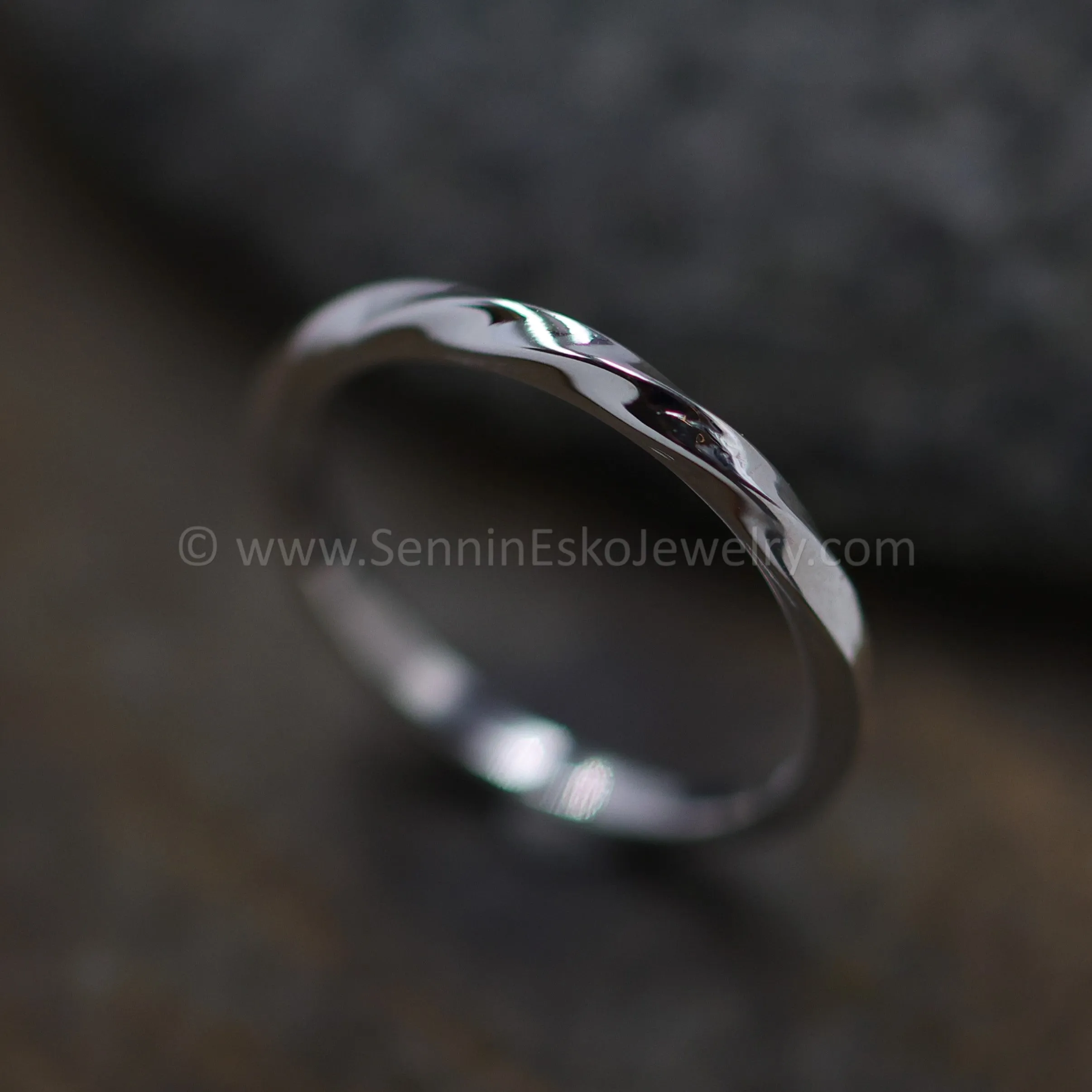 READY TO SHIP Skinny Mobius Stacking Ring, Size 7