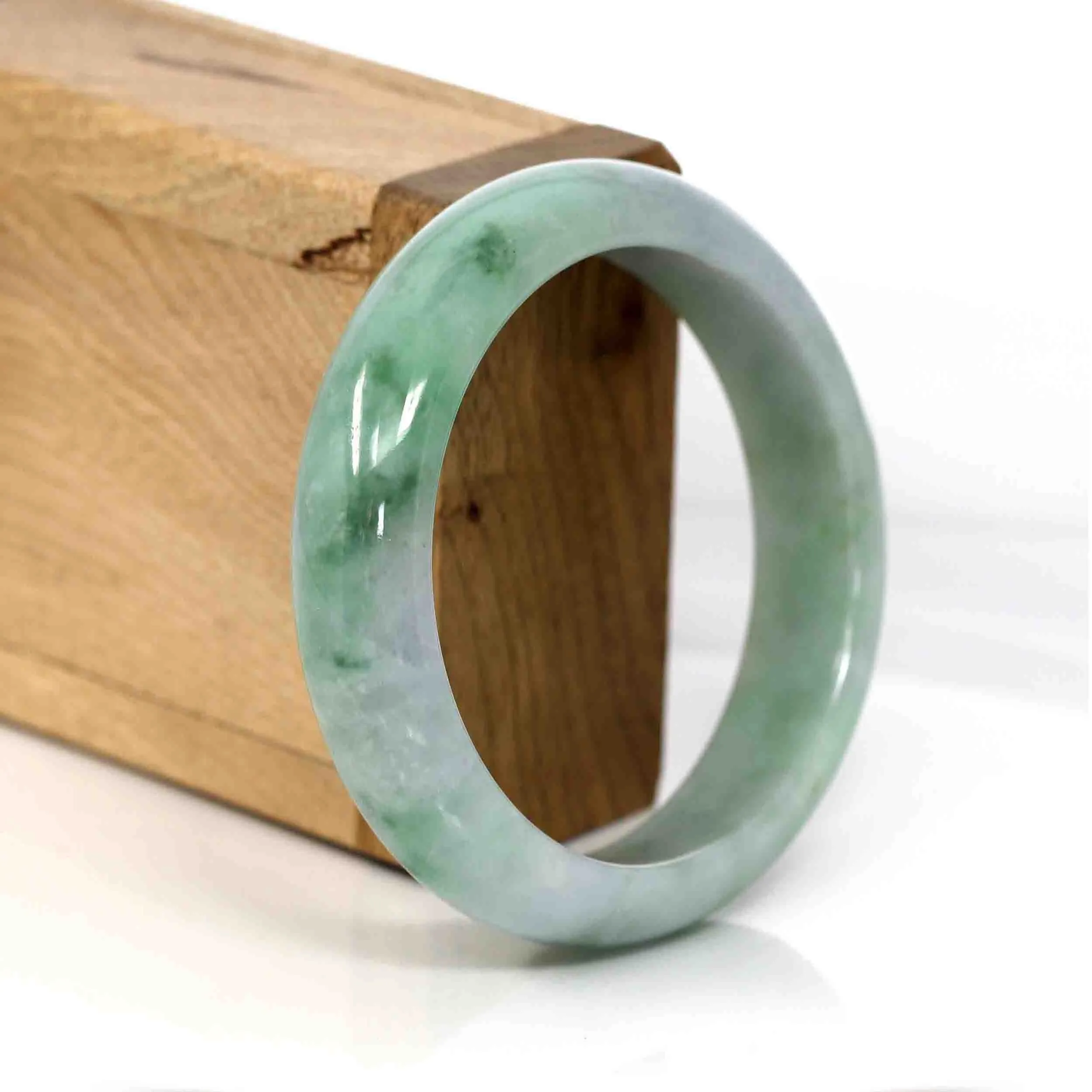 RealJade® Co. Classic Real Jade Jadeite Bangle Bracelet ( 56.85 mm )#351