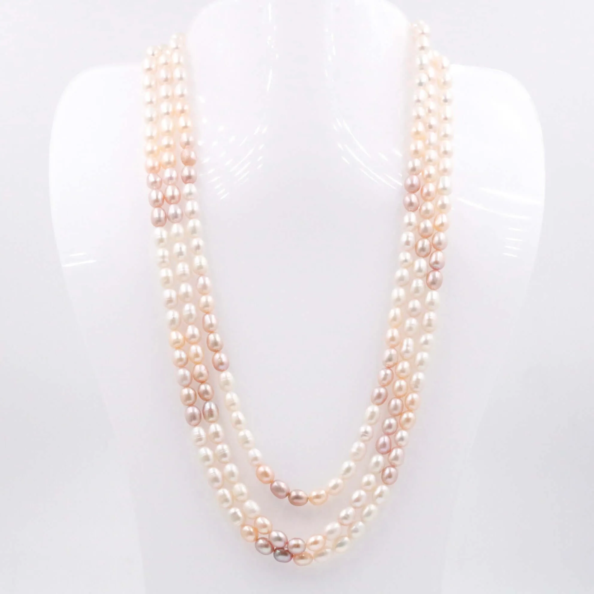 Shaded Pearl Necklace Layered Necklace Cultured Pearl Beaded Necklace Indian Necklace Sarafa Necklace Multi Strand Necklace SKU: 6143171