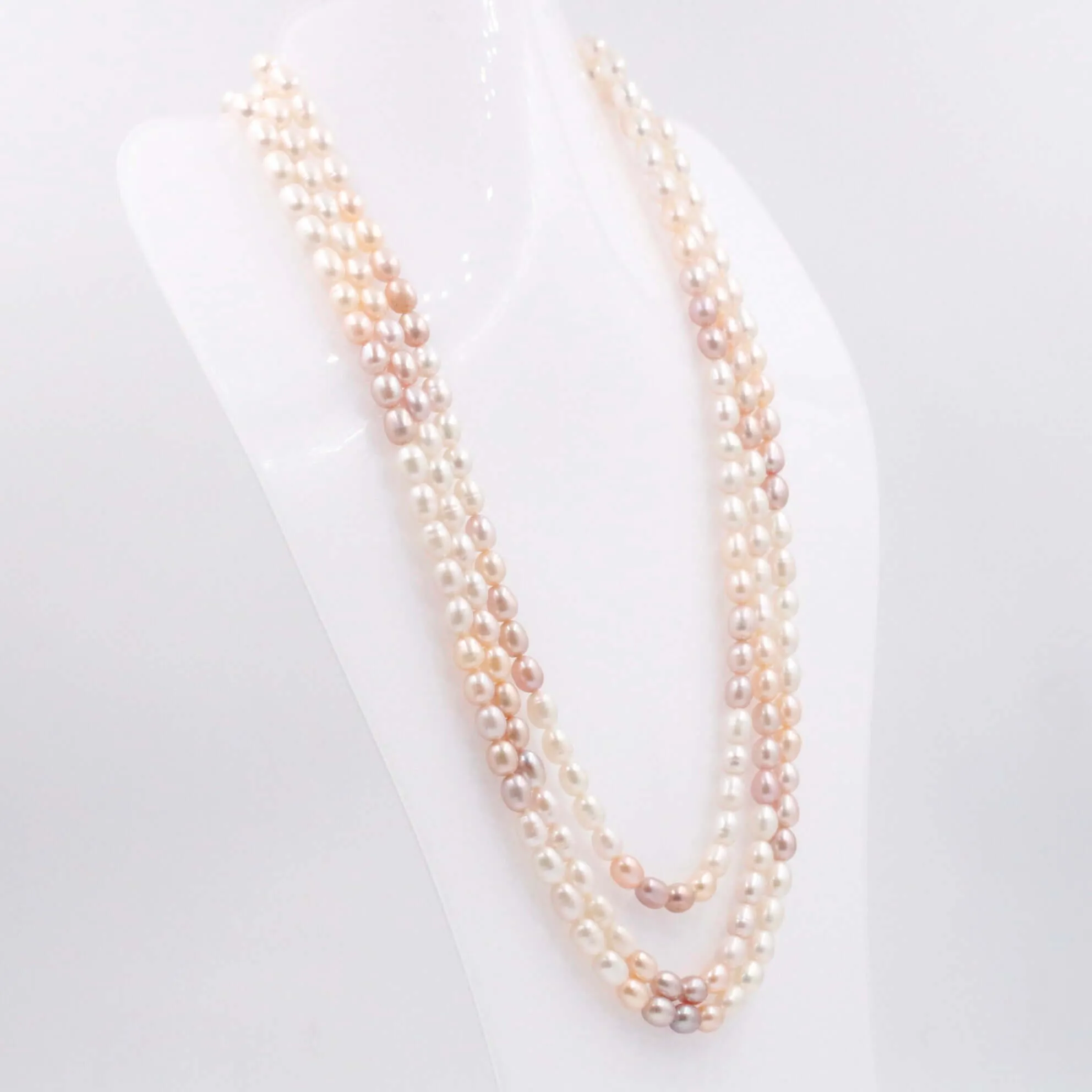 Shaded Pearl Necklace Layered Necklace Cultured Pearl Beaded Necklace Indian Necklace Sarafa Necklace Multi Strand Necklace SKU: 6143171