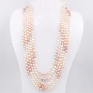 Shaded Pearl Necklace Layered Necklace Cultured Pearl Beaded Necklace Indian Necklace Sarafa Necklace Multi Strand Necklace SKU: 6143171