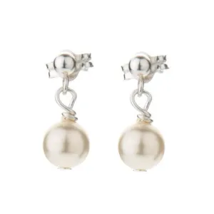 Simplicity Pearl Drop Wedding Earrings