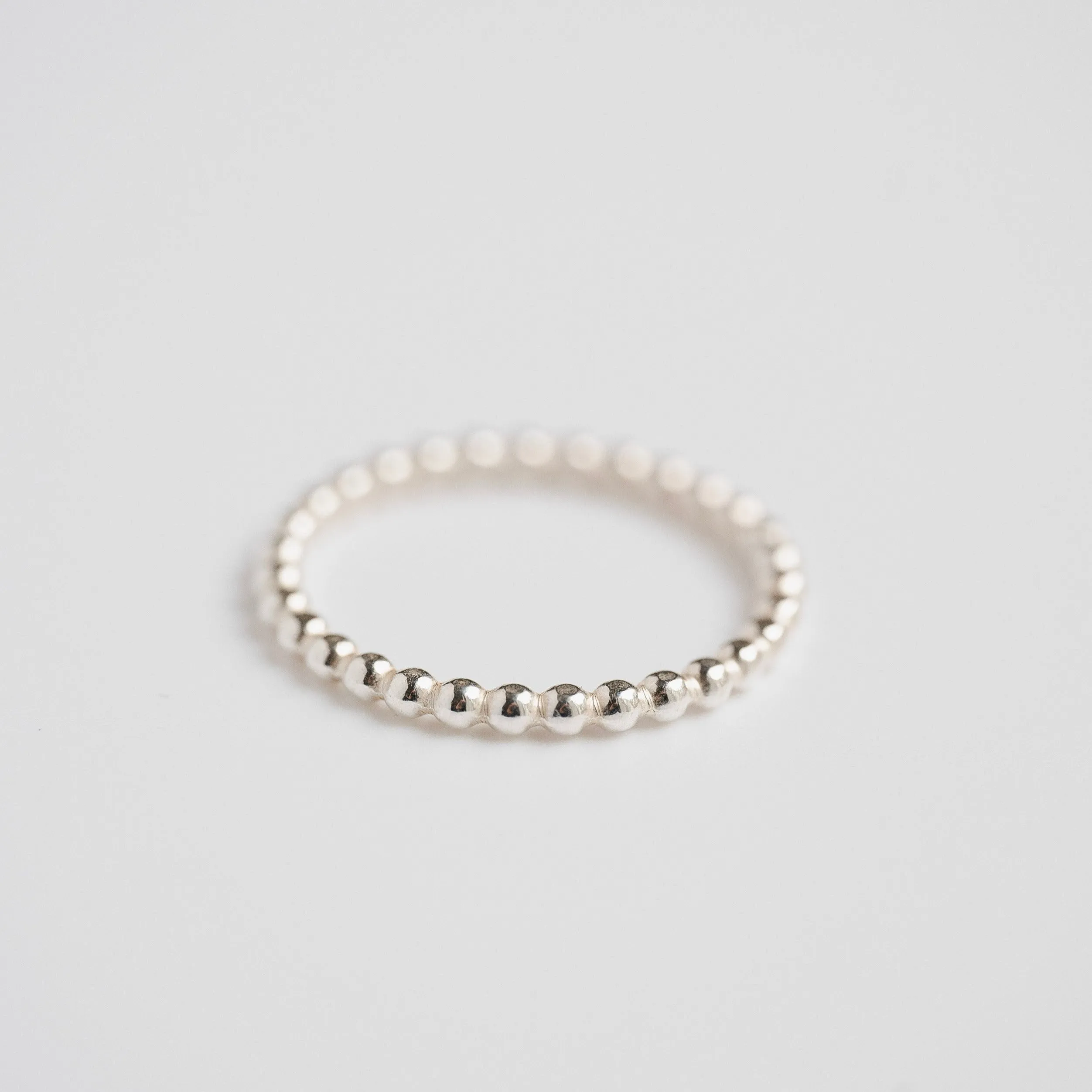 Small Ball Stacking Ring in Sterling Silver