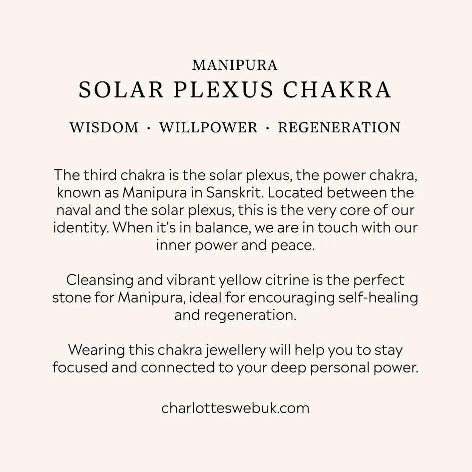 Solar Plexus Chakra Bracelet - Gold