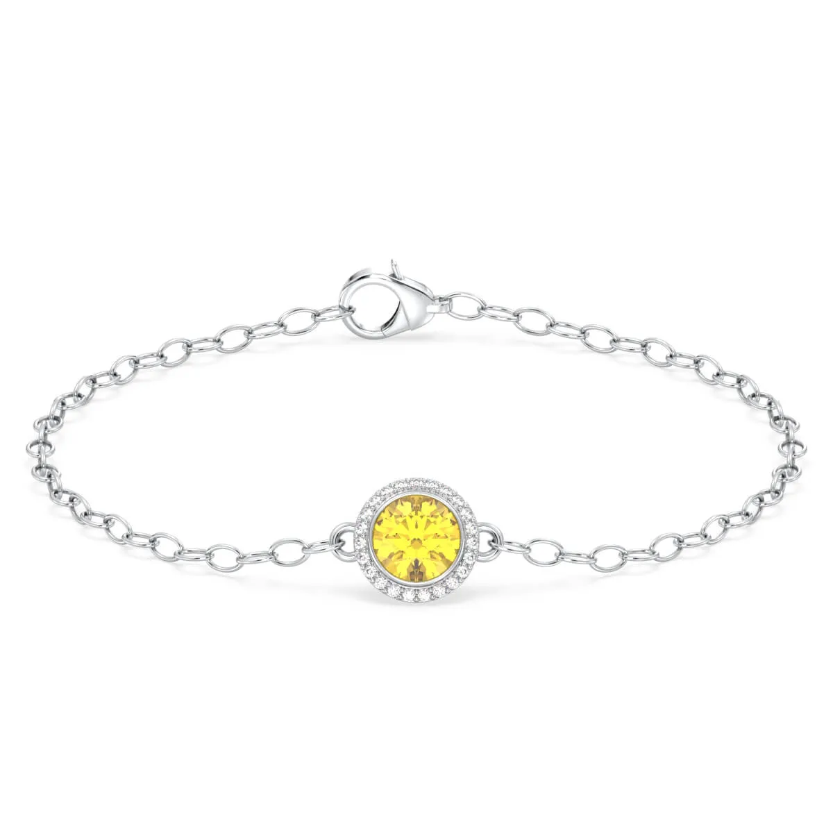 Sun with Encrusted Moissanite Bracelet