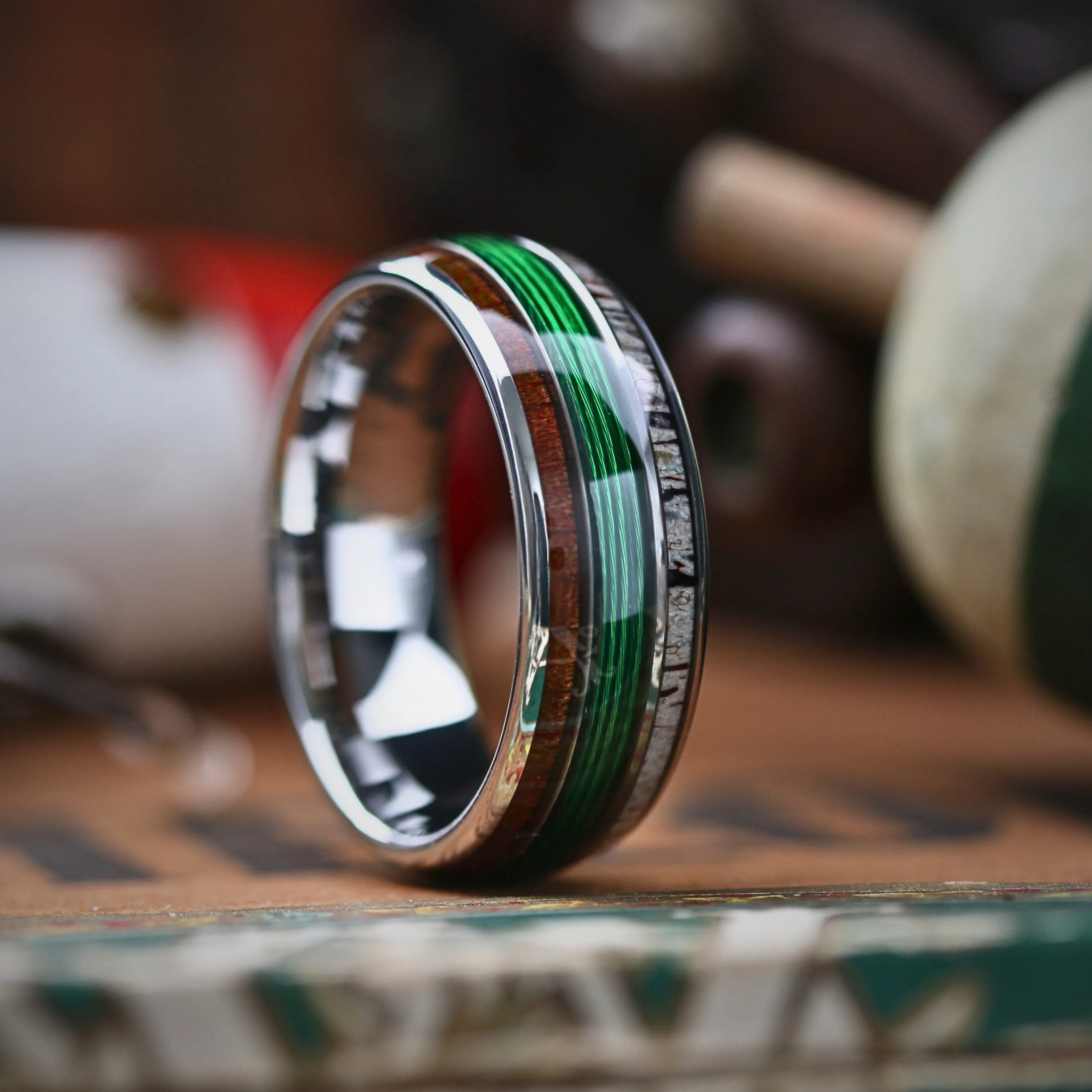 The Fishing Line Ring (Green)