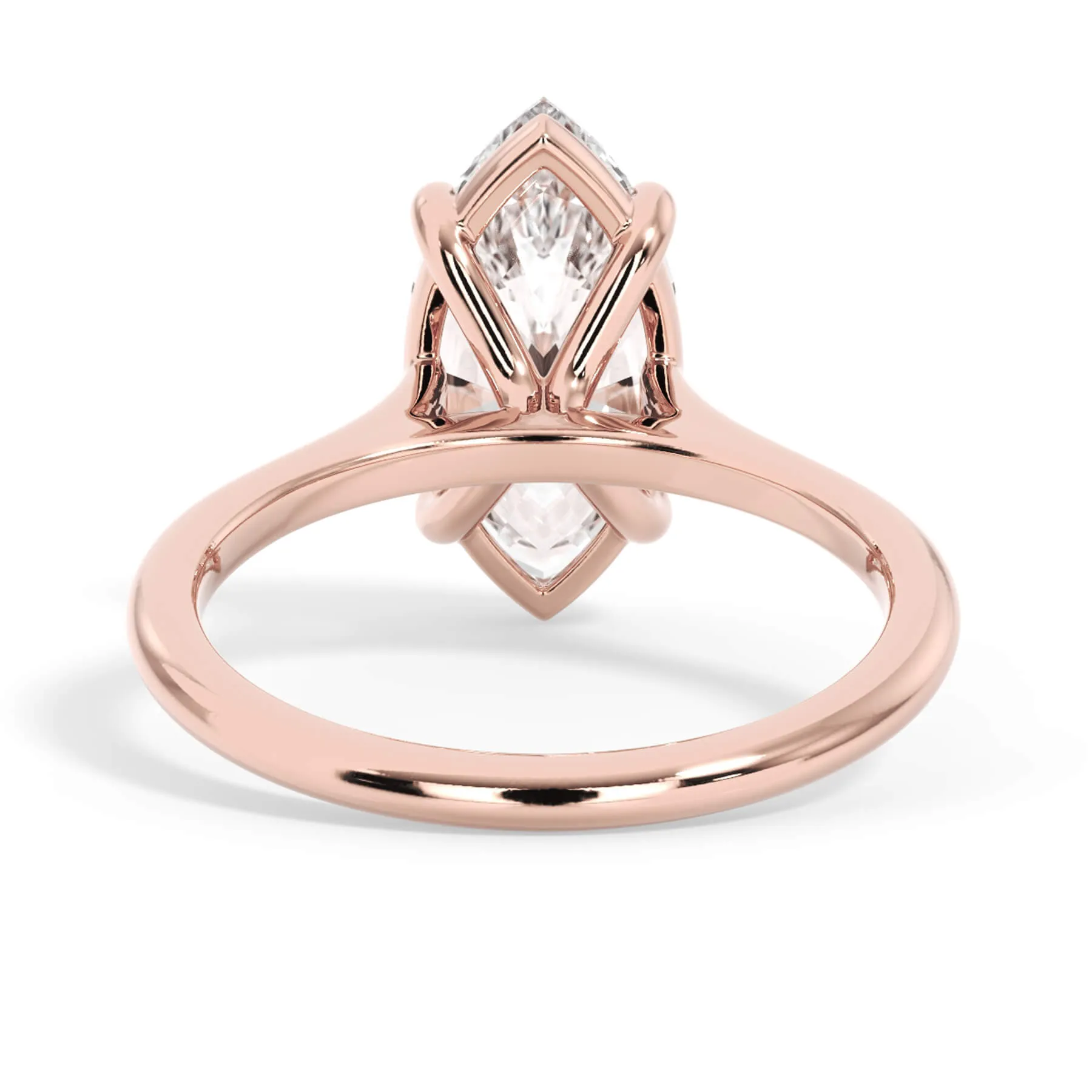 Thin Solitaire Engagement Ring 1.5mm Wide