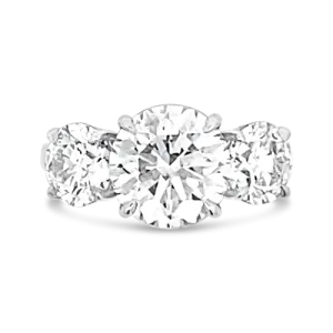 Three Stone Round Diamond Ring