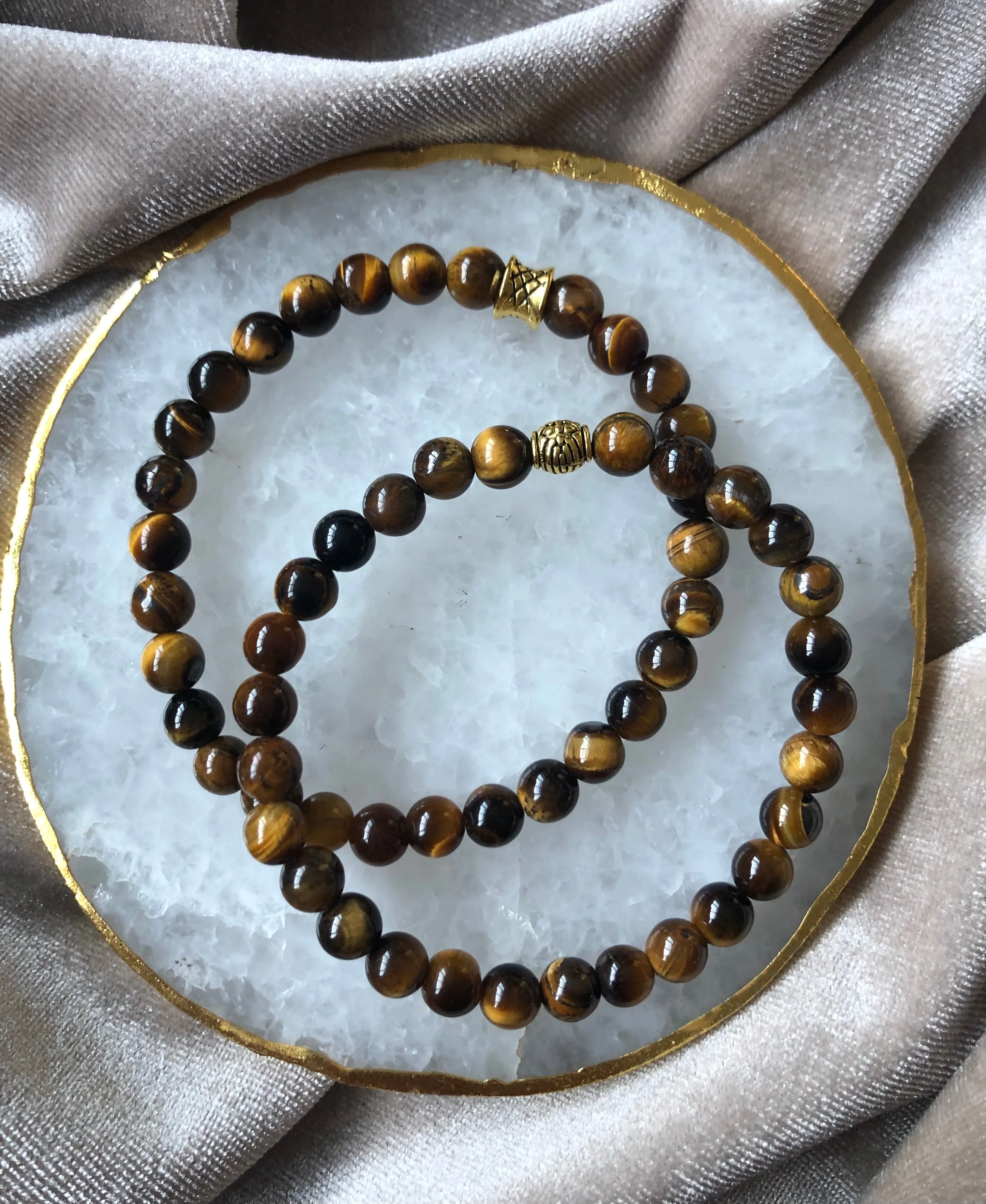 Tigers Eye Men's Bracelet