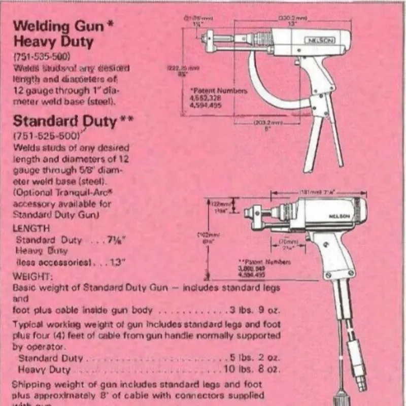 TRW Nelson 750-535-200 Series 6000 Model 201 Dual Stud Welder - Reconditioned